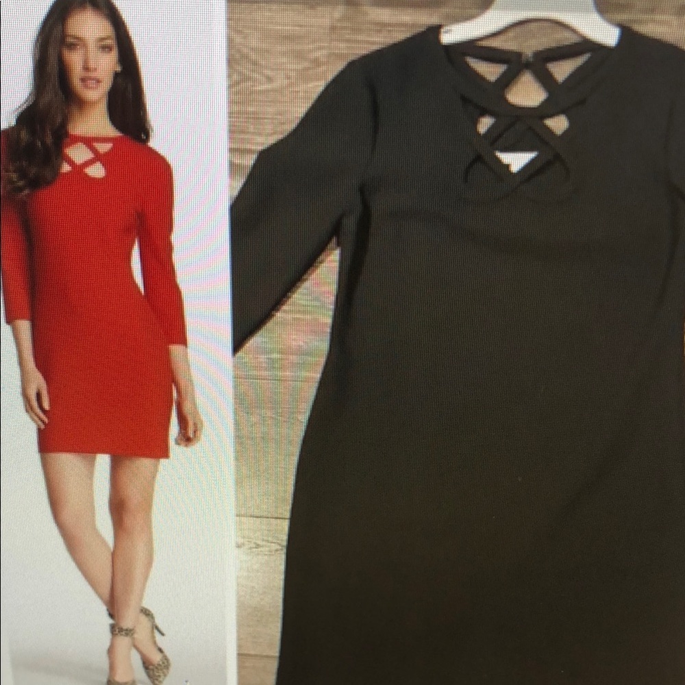 ❤️ NWOT! DIANE VON FURSTENBERG CARMEN SHEATH DRESS W/ CUTOUT NECKLINE, 8